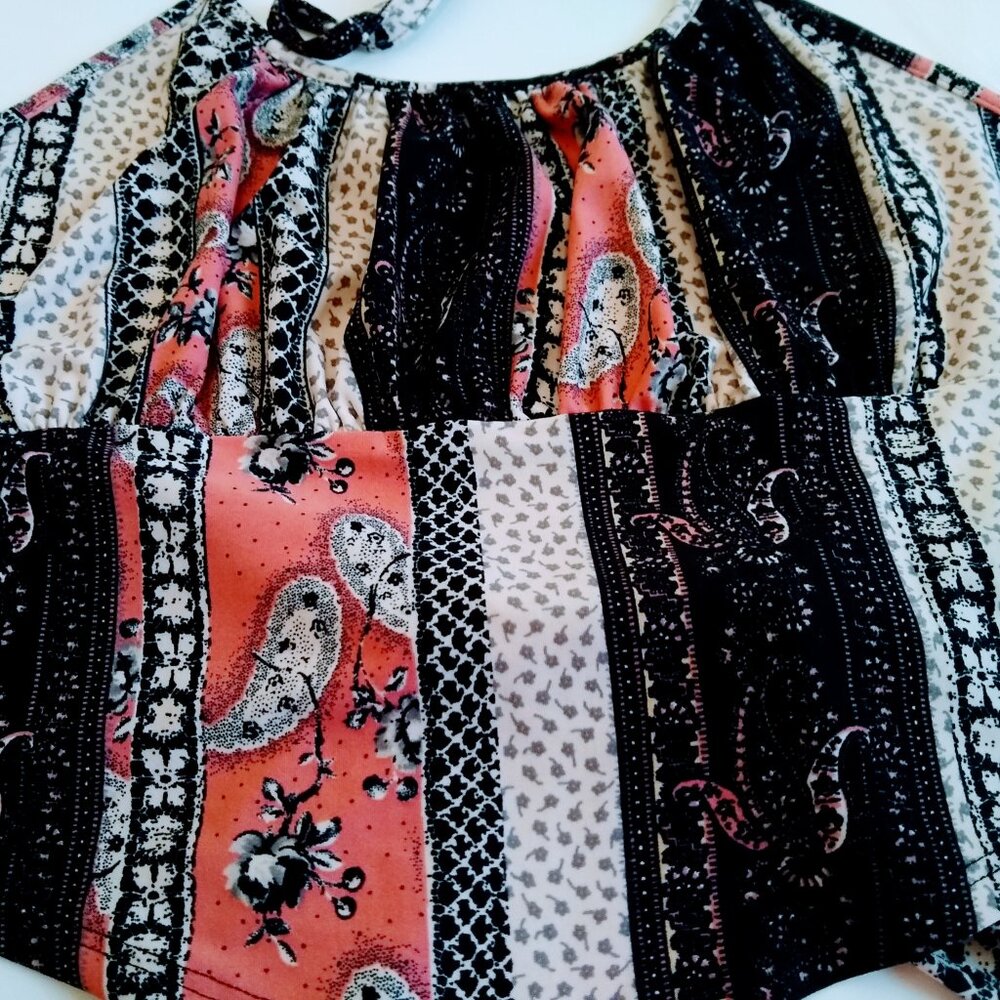 Set of Bohemian Bell bottoms Flare Leggings with matching wrap top Size Large - Picture 7 of 16